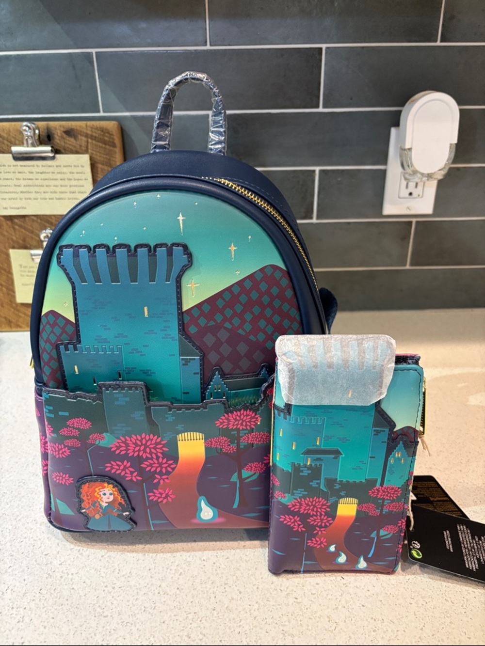 Loungefly Brave Princess Castle Backpack NWT